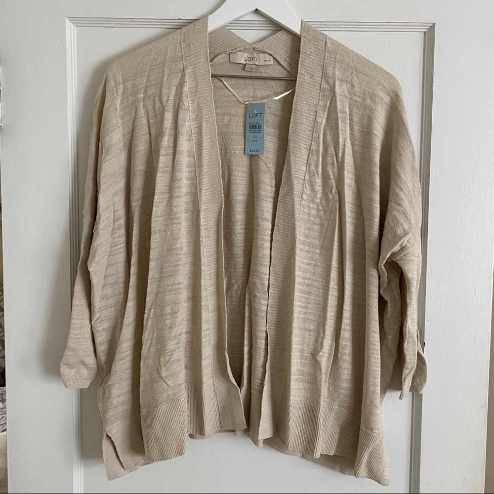 LOFT Dolman-sleeve open front cardigan